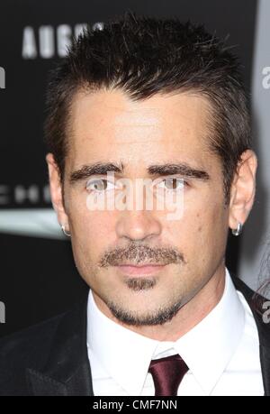 1. August 2012 - Los Angeles, Kalifornien, USA - Schauspieler COLIN FARRELL im "Total Recall" Hollywood Premiere. (Kredit-Bild: © Jeff Frank/ZUMAPRESS.com) Stockfoto