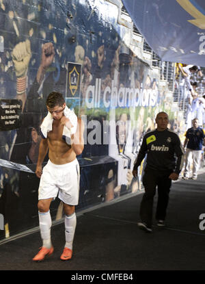 2. August 2012 - Carson, Kalifornien, USA - Cristiano Ronaldo von Real Madrid nach ihrem Spiel gegen die Los Angeles Galaxy im Home Depot Center Donnerstag, 2. August 2012. Real Madrid gewann die Spiel 5: 1 JAVIER BAUTISTA/PI (Credit-Bild: © Javier Bautista/Prensa Internacional/ZUMAPRESS.com) Stockfoto