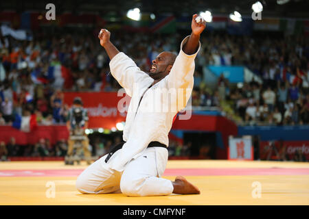 Teddy Riner (FRA), 3. August 2012 - Judo: Männer + 100 kg Finale im ExCeL in London 2012 Olympische Spiele in London, Vereinigtes Königreich.  (Foto von Daiju Kitamura/AFLO SPORT) [1045] Stockfoto