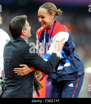 JESSICA ENNIS & LORD COE Stockfoto