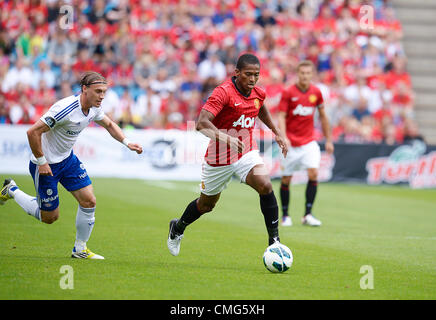 05.08.2012 Oslo, Norwegen Antonio Valencia von Manchester United in Aktion während der Pre - Season-Freundschaftsspiel zwischen Valerenga Vs Manchester United im Ullevaal-Stadion in Oslo, Norwegen. Stockfoto