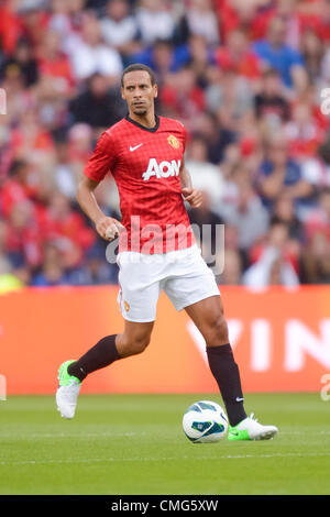 05.08.2012 Oslo, Norwegen Rio Ferdinand von Manchester United in Aktion während der Pre - Season-Freundschaftsspiel zwischen Valerenga Vs Manchester United im Ullevaal-Stadion in Oslo, Norwegen. Stockfoto