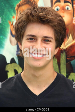 5. August 2012 besucht Los Angeles Premiere der '' PARANORMAN'' am 5. August 2012 am Universal CityWalk Kinos, Los Angeles - Los Angeles, Kalifornien, USA - Billy Unger. CA. USA. (Kredit-Bild: © TLeopold/Globe Photos/ZUMAPRESS.com) Stockfoto