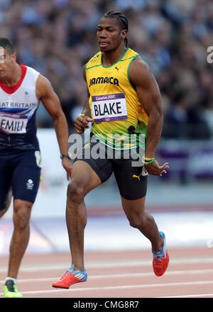 YOHAN BLAKE Jamaika LONDON 2012 Olympische Spiele, Herren 100M SEMI FINAL STRATFORD, LONDON, ENGLAND 5. August 2012 DIC8710 Stockfoto