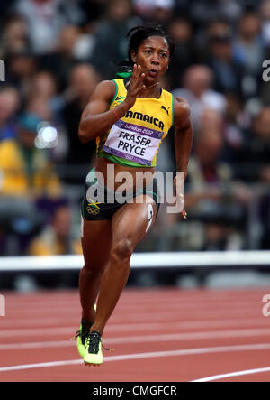 SHELLY-ANN FRASER-PRYCE 2012 OLYMPISCHE SPIELE Stockfoto