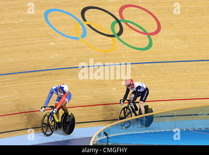 GREGORY BAUGE & JASON KENNY FRANCE & Großbritannien STRATFORD LONDON ENGLAND 6. August 2012 Stockfoto