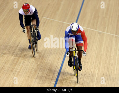 GREGORY BAUGE & JASON KENNY FRANCE & Großbritannien STRATFORD LONDON ENGLAND 6. August 2012 Stockfoto