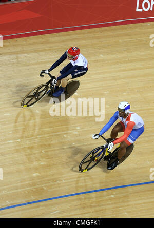 GREGORY BAUGE & JASON KENNY FRANCE & Großbritannien STRATFORD LONDON ENGLAND 6. August 2012 Stockfoto