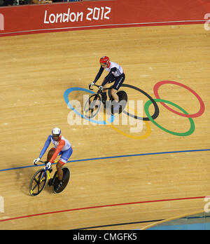 GREGORY BAUGE & JASON KENNY FRANCE & Großbritannien STRATFORD LONDON ENGLAND 6. August 2012 Stockfoto