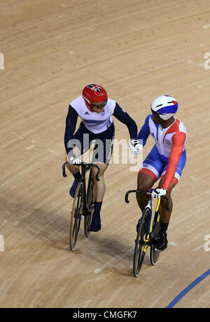 GREGORY BAUGE & JASON KENNY FRANCE & Großbritannien STRATFORD LONDON ENGLAND 6. August 2012 Stockfoto