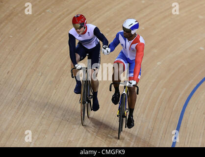 GREGORY BAUGE & JASON KENNY FRANCE & Großbritannien STRATFORD LONDON ENGLAND 6. August 2012 Stockfoto