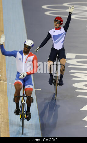 GREGORY BAUGE & JASON KENNY FRANCE & Großbritannien STRATFORD LONDON ENGLAND 6. August 2012 Stockfoto