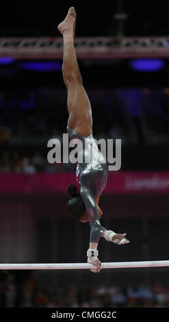 GABRIELLE DOUGLAS USA STRATFORD LONDON ENGLAND 6. August 2012 Stockfoto