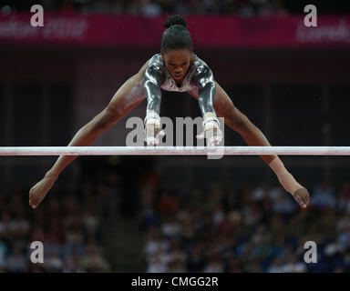 GABRIELLE DOUGLAS USA STRATFORD LONDON ENGLAND 6. August 2012 Stockfoto