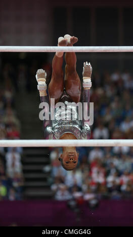 GABRIELLE DOUGLAS USA STRATFORD LONDON ENGLAND 6. August 2012 Stockfoto