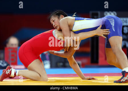 VASILISA MARZALYUK V STANKA ZL Bulgarien V Bulgarien Excel ARENA LONDON ENGLAND 9. August 2012 Stockfoto