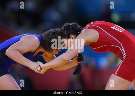 VASILISA MARZALYUK V STANKA ZL Bulgarien V Bulgarien Excel ARENA LONDON ENGLAND 9. August 2012 Stockfoto