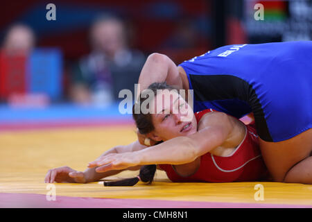 VASILISA MARZALYUK V STANKA ZL Bulgarien V Bulgarien Excel ARENA LONDON ENGLAND 9. August 2012 Stockfoto