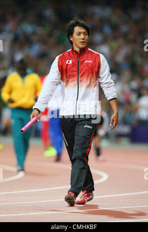 Ryota Yamagata (JPN), 11. August 2012 - Leichtathletik: Männer 4x100m Staffel Finale im Olympiapark - Olympia-Stadion in London 2012 Olympische Spiele in London, Vereinigtes Königreich.  (Foto von YUTAKA/AFLO SPORT) [1040] Stockfoto