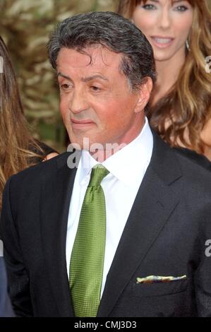 13. August 2012. Sylvester Stallone bei "The Expendables 2" UK Premiere anlässlich der Empire Leicester Square London, England - 13.08.12 Stockfoto