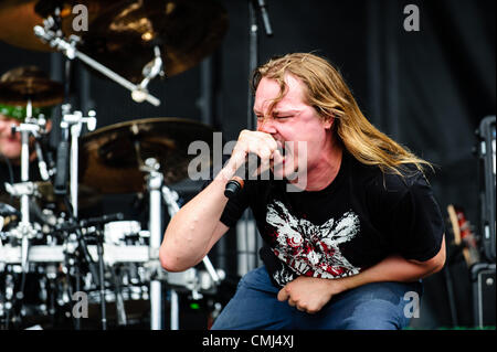 12. August 2012 - Toronto, Ontario, Kanada - JASON KEYSER Ursprungs auf schwere T.O. 2012 inszenieren in Downsview Park in Toronto. (Kredit-Bild: © Igor Vidyashev/ZUMAPRESS.com) Stockfoto