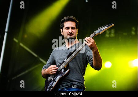 12. August 2012 - Toronto, Ontario, Kanada - JAKE BOWEN der Peripherie am schweren T.O. 2012 inszenieren in Downsview Park in Toronto. (Kredit-Bild: © Igor Vidyashev/ZUMAPRESS.com) Stockfoto