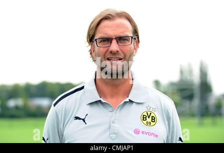 31.07.2012. Dortmund, Deutschland.  Fototermin der deutschen Fußball Bundesliga Club FC Borussia Dortmund am 31. Juli 2012 in Dortmund: Cheftrainer Juergen Klopp Stockfoto