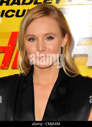 14. August 2012 kommt - Los Angeles, Kalifornien, USA - KRISTEN BELL in der Los Angeles-Premiere von "Hit & Run" im LA Live Königliche Kinos statt. (Kredit-Bild: © D. Long/Globe Photos/ZUMAPRESS.com) Stockfoto