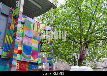 "Bristol, UK. Freitag, 17. August 2012. "See No Evil" street Art Event in Nelson Street, Bristol." Stockfoto