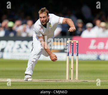 17.08.2012 London, England.  Jacques Kallis in Aktion während am zweiten Tag des dritten Tests zwischen England und Südafrika aus. Stockfoto