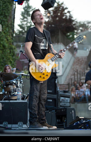 11. August 2012 führt - Saratoga, Kalifornien, USA - Blues Gitarre Wunderkind JONNY LANG live auf dem Berg-Weingut. (Bild Kredit: ¬ © Jerome Brunet/ZUMA drücken) Stockfoto