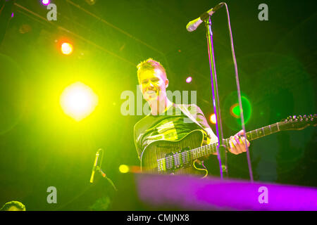 11. August 2012 führt - Saratoga, Kalifornien, USA - Blues Gitarre Wunderkind JONNY LANG live auf dem Berg-Weingut. (Bild Kredit: ¬ © Jerome Brunet/ZUMA drücken) Stockfoto