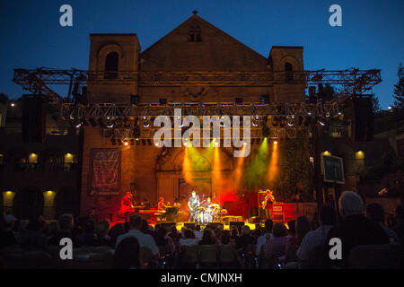 11. August 2012 führt - Saratoga, Kalifornien, USA - Blues Gitarre Wunderkind JONNY LANG live auf dem Berg-Weingut. (Bild Kredit: ¬ © Jerome Brunet/ZUMA drücken) Stockfoto