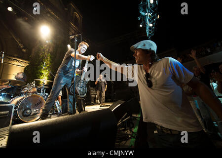 11. August 2012 führt - Saratoga, Kalifornien, USA - Blues Gitarre Wunderkind JONNY LANG live auf dem Berg-Weingut. (Bild Kredit: ¬ © Jerome Brunet/ZUMA drücken) Stockfoto