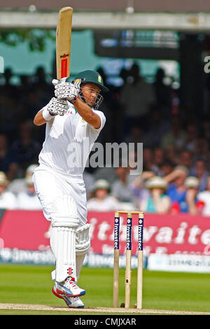 19.08.2012 London, England. Südafrikas Jacques Rudolph während der dritten Investec Cricket Test Länderspiel zwischen England und Südafrika, spielte an der Lords Cricket Ground: obligatorische Kredit: Mitchell Gunn Stockfoto