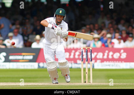 19.08.2012 London, England. Südafrikas Jacques Rudolph während der dritten Investec Cricket Test Länderspiel zwischen England und Südafrika, spielte an der Lords Cricket Ground: obligatorische Kredit: Mitchell Gunn Stockfoto