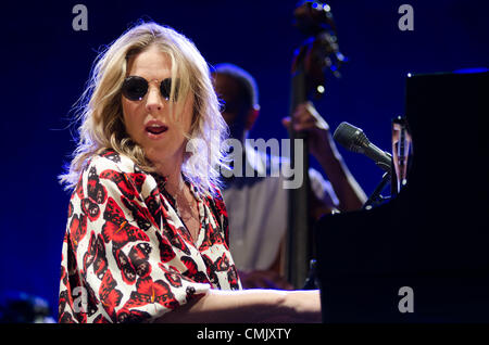 LINCOLN, CA-18 August: Diana Krall führt auf Thunder Valley Casino Resort in Lincoln, Kalifornien am 18. August 2012 Stockfoto