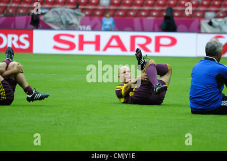 27.06.2012 Warschau, Poland.Howard Webb.  Schiedsrichter/Beamten training vor dem European Championship Semi Final Spiel zwischen Deutschland und Italien vom Nationalstadion. Stockfoto