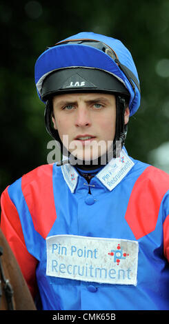 NED CURTIS JOCKEY RIPON RACECOURSE RION ENGLAND 18. August 2012 Stockfoto