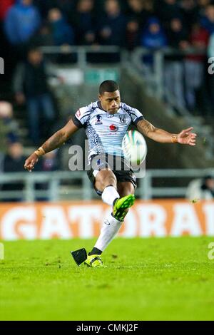 St Helens, Großbritannien. 2. November 2013. Petero Civoniceva (Fidschi &amp; Redcliffe Delfine) während der Rugby League World Cup-Gruppe ein Spiel zwischen Australien und Fidschi vom Langtree Park Stadion entfernt. Bildnachweis: Aktion Plus Sport/Alamy Live-Nachrichten Stockfoto