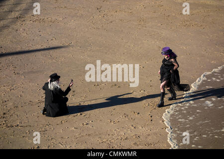 Whitby Gothic Weekend, November 2013, Whitby, North Yorkshire, England, UK Stockfoto