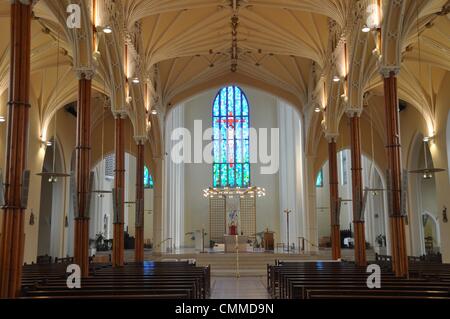 Innenansicht der Dom St. Marien in bergauf Viertel Shandon, eines historischen Gebiete, Korken, Foto 24. Mai 2013. Die Kathedrale wurde im Jahre 1808 gewidmet. Kork ist mit einer Bevölkerung von rund 120.000 Einwohnern die zweitgrößte Stadt der irischen Staat. Foto: Frank-Baumgart Stockfoto