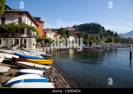 Boot-Hafen und den See, Bellagio, Comer See, Lombardei, italienische Seen, Italien, Europa Stockfoto