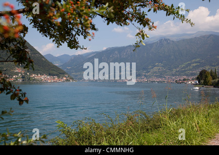 Am See in der Nähe von Sulzano, Lago d ' Iseo, Lombardei, italienische Seen, Italien, Europa Stockfoto