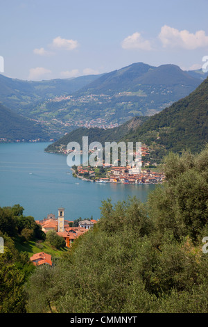 Italienischen Seen Lago d ' Iseo, Lombardei, Italien, Europa Stockfoto