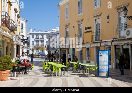 Faro Stadtzentrum Stockfoto