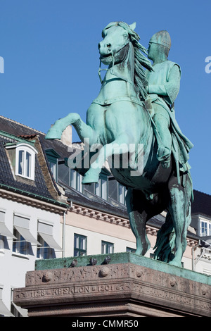 Statue, Højbro Plads, Kopenhagen, Dänemark, Skandinavien, Europa Stockfoto