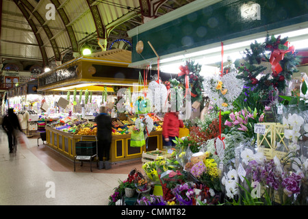 Gildenhalle Weihnachtsmarkt, Derby, Derbyshire, England, Vereinigtes Königreich, Europa Stockfoto