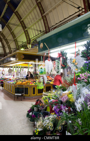 Gildenhalle Weihnachtsmarkt, Derby, Derbyshire, England, Vereinigtes Königreich, Europa Stockfoto