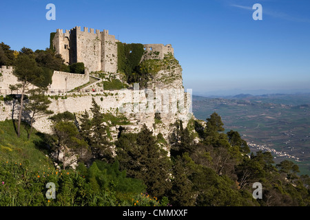 Castello di Venere, Erice, Sizilien, Italien, Europa Stockfoto